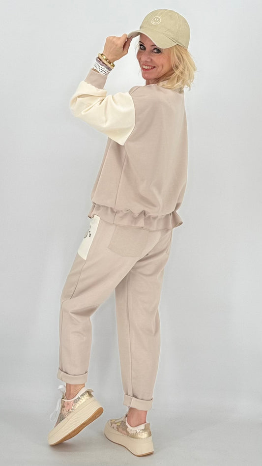 Jacke, Beige/Creme "min"