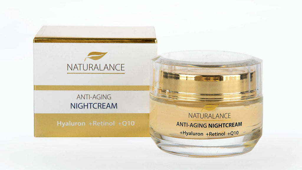 Naturalance Anti-Age Nachtcreme mit Hyaluron, Retinol, Q10
