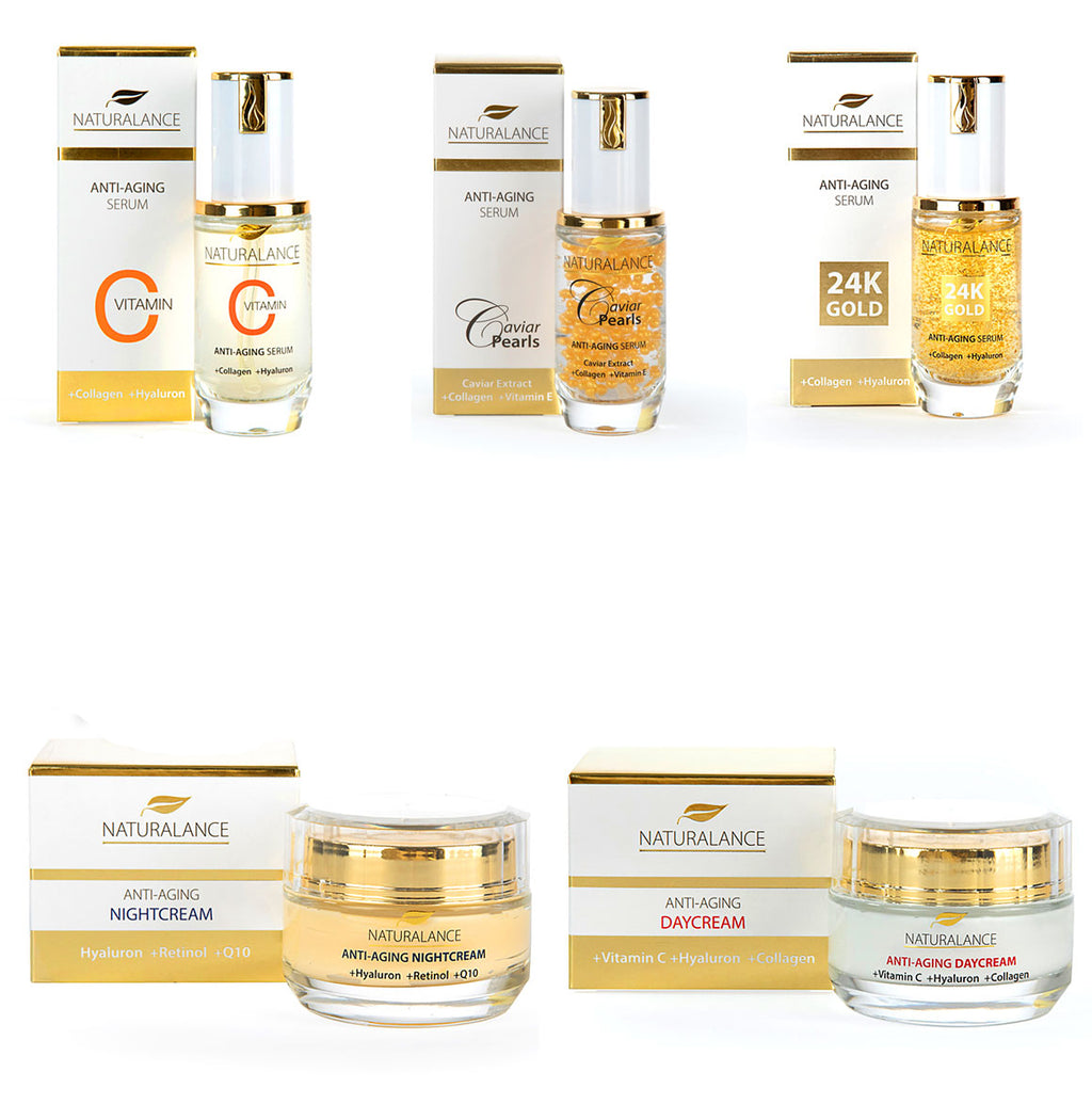 Naturalance Anti-Age 24K Gold Serum mit Hyaluron & Kollagen