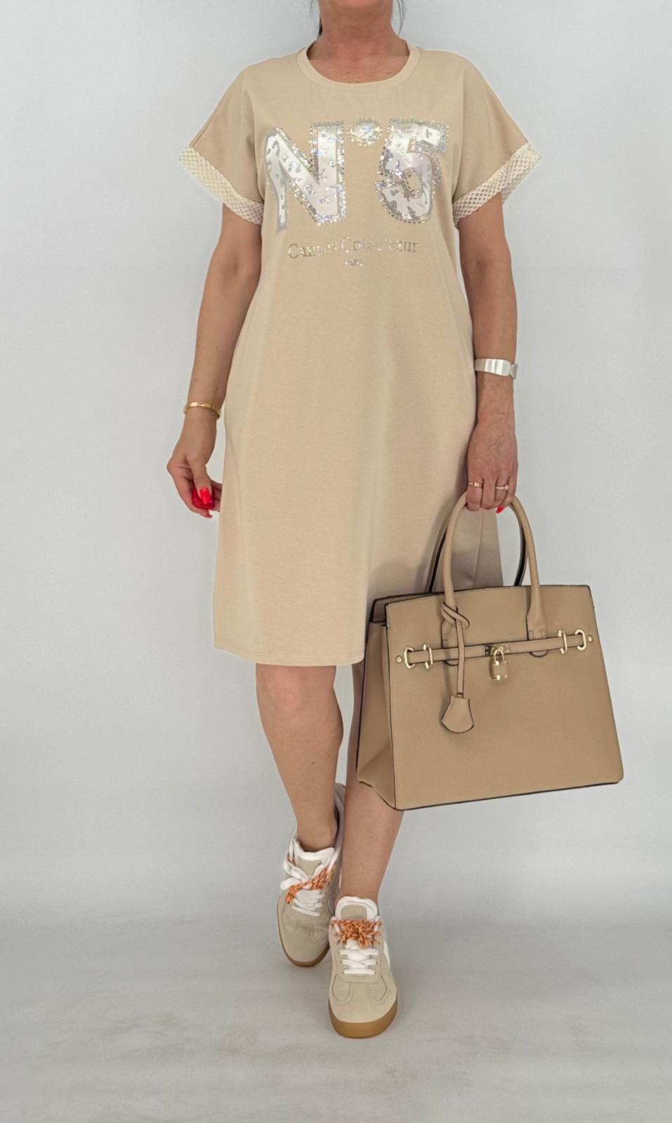 Kleid "N5", beige