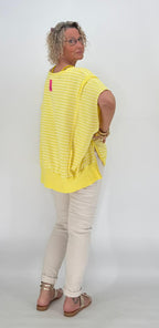 ESViViD Shirt gestreift Neongelb