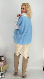 Pullunder aus Wolle, beige, blau, grau, schwarz