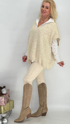 Pullunder aus Wolle, beige, blau, grau, schwarz