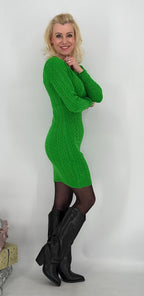 Strickkleid, beige, grün, blau, pink, schwarz, lila