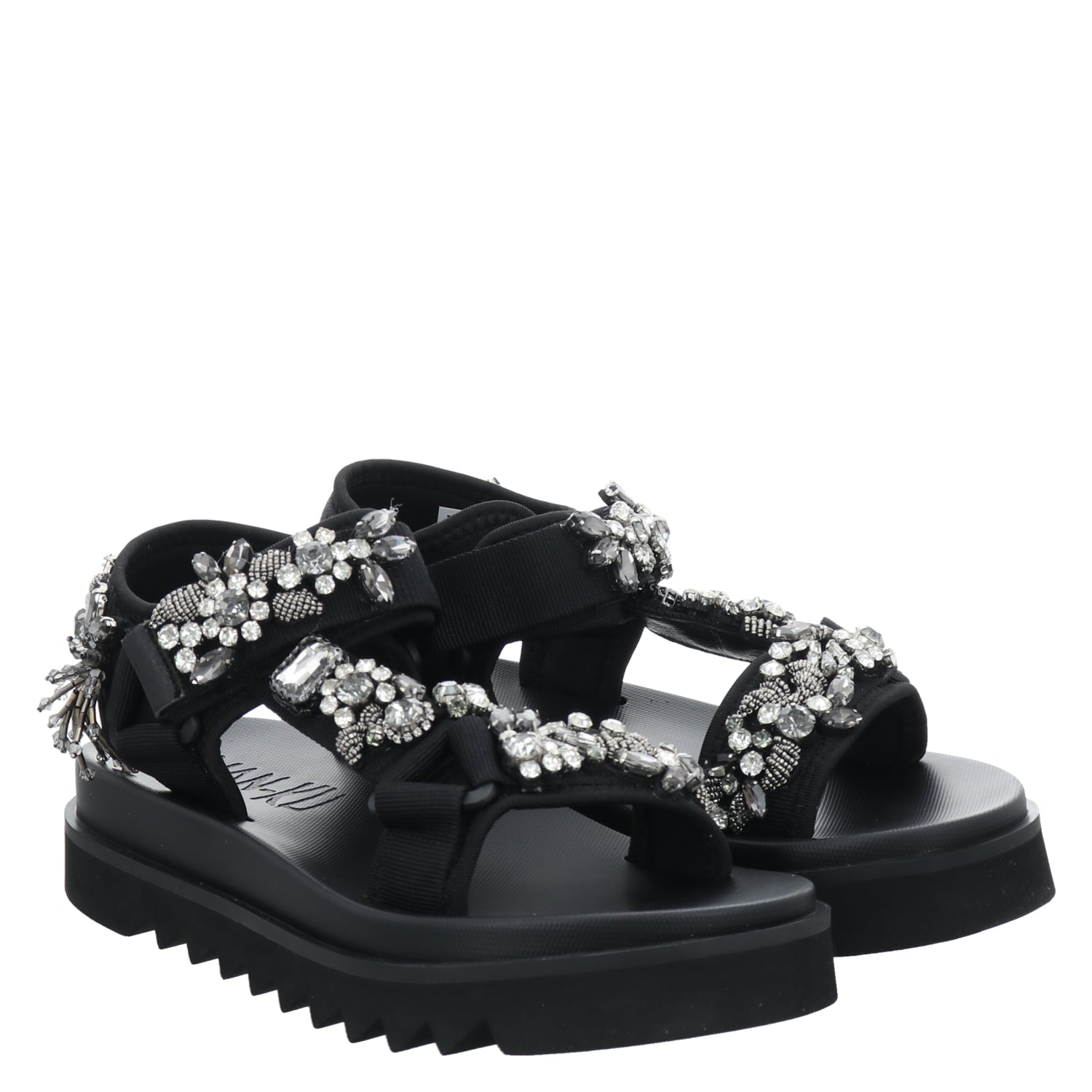 Schwarze Sandalen NAN-NU