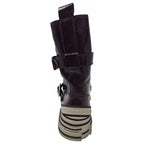 Leder Rebecca White Stiefelette, schwarz