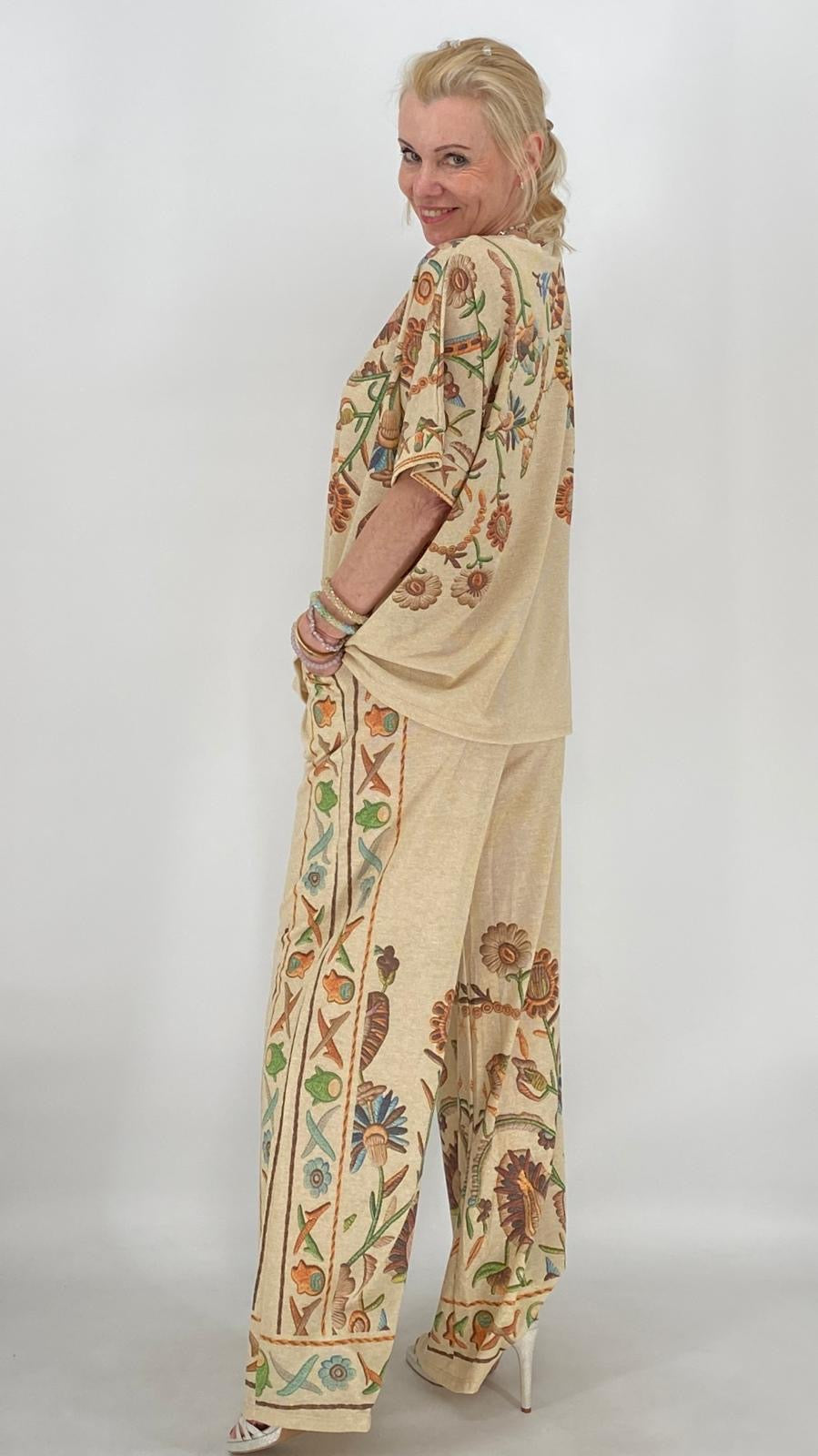 Boho Zweiteiler Beige